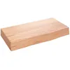 Image de vidaXL ÃtagÃ¨re murale marron clair 40x20x6 cm bois chÃªne massif traitÃ©