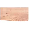 Image de vidaXL ÃtagÃ¨re murale marron clair bois chÃªne massif traitÃ©