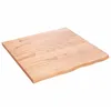Image de vidaXL ÃtagÃ¨re murale marron clair 60x60x2 cm bois chÃªne massif traitÃ©