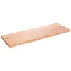 Image de vidaXL ÃtagÃ¨re murale marron clair 80x30x2 cm bois chÃªne massif traitÃ©