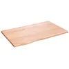 Image de vidaXL ÃtagÃ¨re murale marron clair 80x50x2 cm bois chÃªne massif traitÃ©
