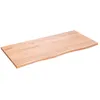 Image de vidaXL ÃtagÃ¨re murale marron clair 100x50x2cm bois chÃªne massif traitÃ©