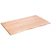 Image de vidaXL ÃtagÃ¨re murale marron clair 100x60x2cm bois chÃªne massif traitÃ©