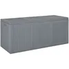 Image de Vidaxl BoÃ®te De Rangement De Jardin Gris Pp Rotin 270 L