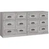 Image de vidaXL Buffets 2 pcs sonoma gris bois d'ingÃ©nierie