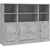 Image de vidaXL Buffets 3 pcs gris bÃ©ton bois d'ingÃ©nierie
