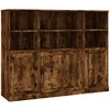 Image de vidaXL Buffets 3 pcs chÃªne fumÃ© bois d'ingÃ©nierie