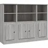 Image de vidaXL Buffets 3 pcs sonoma gris bois d'ingÃ©nierie