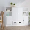 Image de vidaXL Buffets 3 pcs blanc bois d'ingÃ©nierie