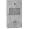 Image de vidaXL Buffet haut Gris bÃ©ton Bois d'ingÃ©nierie