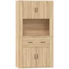 Image de vidaXL Buffet haut ChÃªne sonoma Bois d'ingÃ©nierie