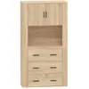 Image de vidaXL Buffet haut ChÃªne sonoma Bois d'ingÃ©nierie
