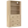 Image de vidaXL Buffet haut ChÃªne sonoma Bois d'ingÃ©nierie