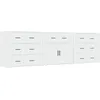 Image de vidaXL Buffets 3 pcs Blanc Bois d'ingÃ©nierie