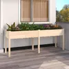 Image de Vidaxl JardiniÃ¨re Avec Doublure 203x53x76 Cm Bois Massif De Sapin