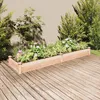 Image de Vidaxl Lit SurÃ©levÃ© De Jardin Doublure 240x60x25 Cm Bois Massif Sapin