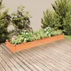 Image de Vidaxl Lit SurÃ©levÃ© De Jardin Doublure 240x60x25 Cm Bois Massif Sapin