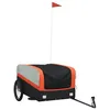 Image de Remorque Pour VÃ©lo Noir Et Orange 45 Kg Fer