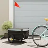 Image de Remorque Pour VÃ©lo Noir Et Gris 30 Kg Fer