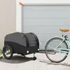 Image de Vidaxl Remorque De VÃ©lo Noir 45 Kg Fer