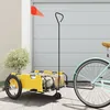 Image de Vidaxl Remorque De VÃ©lo Jaune Tissu Oxford Et Fer