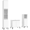 Image de vidaXL Ensemble de meubles salle de bain 3 pcs blanc bois d'ingÃ©nierie
