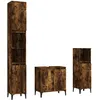 Image de Vidaxl Ensemble De Meubles De Salle De Bain 3 Pcs ChÃªne FumÃ©