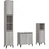 Image de Ensemble de meubles de salle de bain 3 pcs Sonoma gris vidaXL vidaXL