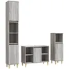 Image de vidaXL Ensemble de meubles de salle de bain 3 pcs Sonoma gris