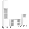 Image de vidaXL Ensemble de meubles salle de bain 3 pcs blanc bois d'ingÃ©nierie