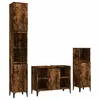 Image de Vidaxl Ensemble De Meubles De Salle De Bain 3 Pcs ChÃªne FumÃ©