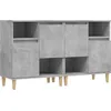 Image de vidaXL Buffets 2 pcs gris bÃ©ton 60x35x70 cm bois d'ingÃ©nierie