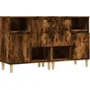 Image de vidaXL Buffets 2 pcs chÃªne fumÃ© 60x35x70 cm bois d'ingÃ©nierie