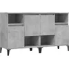 Image de vidaXL Buffets 2 pcs gris bÃ©ton 60x35x70 cm bois d'ingÃ©nierie