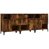 Image de vidaXL Buffets 3 pcs chÃªne fumÃ© 60x35x70 cm bois d'ingÃ©nierie