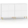 Image de vidaXL Buffets 2 pcs blanc 60x35x70 cm bois d'ingÃ©nierie