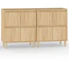 Image de vidaXL Buffets 2 pcs chÃªne sonoma 60x35x70 cm bois d'ingÃ©nierie