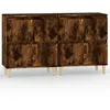 Image de vidaXL Buffets 2 pcs chÃªne fumÃ© 60x35x70 cm bois d'ingÃ©nierie