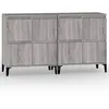Image de vidaXL Buffets 2 pcs sonoma gris 60x35x70 cm bois d'ingÃ©nierie