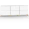 Image de vidaXL Buffets 3 pcs blanc 60x35x70 cm bois d'ingÃ©nierie