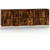Image de vidaXL Buffets 3 pcs chÃªne fumÃ© 60x35x70 cm bois d'ingÃ©nierie