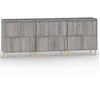 Image de vidaXL Buffets 3 pcs sonoma gris 60x35x70 cm bois d'ingÃ©nierie