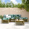 Image de Vidaxl Salon De Jardin 6 Pcs Avec Coussins Bois De Pin ImprÃ©gnÃ©