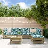 Image de Vidaxl Salon De Jardin 7 Pcs Avec Coussins Bois De Pin ImprÃ©gnÃ©
