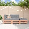 Image de Vidaxl Salon De Jardin 3 Pcs Avec Coussins Bois Massif Douglas