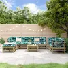 Image de Vidaxl Salon De Jardin 9 Pcs Bois De Pin ImprÃ©gnÃ©