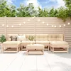 Image de Vidaxl Salon De Jardin 7 Pcs Bois De Pin Massif
