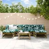Image de Vidaxl Salon De Jardin 7 Pcs Bois De Pin ImprÃ©gnÃ©