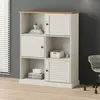 Image de vidaXL BibliothÃ¨que VIGO blanc 90x35x114,5 cm bois massif de pin