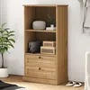 Image de Vidaxl BibliothÃ¨que Vigo 60x35x114,5 Cm Bois Massif De Pin
